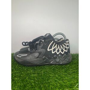 Puma Melo Basketball Shoes Men’s 5.5 Women’s 7 Black White Athletic Sneakers